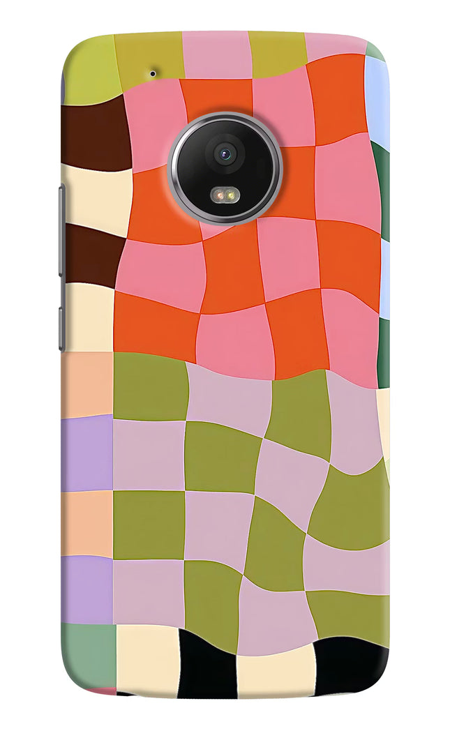 Wavy Grid Moto G5 plus Hard Case Back Cover by Casekaro