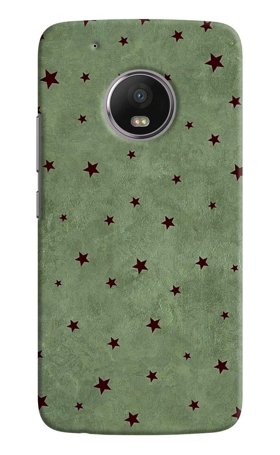 Green Stars Moto G5 plus Back Cover, Hard case