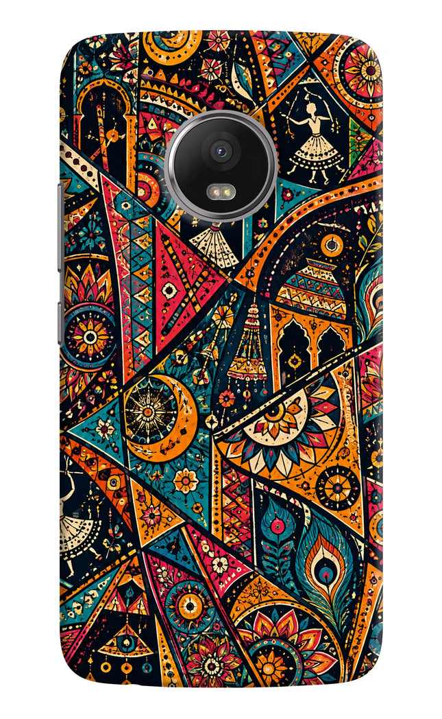 Folk Print Moto G5 plus Hard Case Back Cover by Casekaro