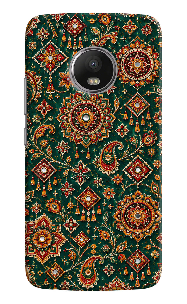 Green Pataka Moto G5 plus Hard Case Back Cover by Casekaro