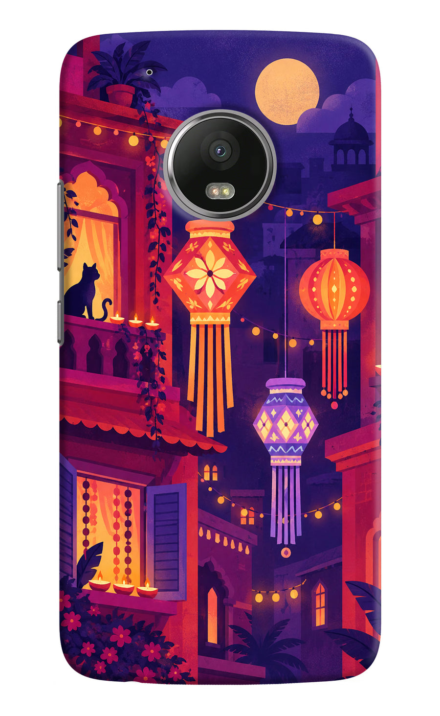 Lantern Lane Moto G5 plus Back Cover, Hard case
