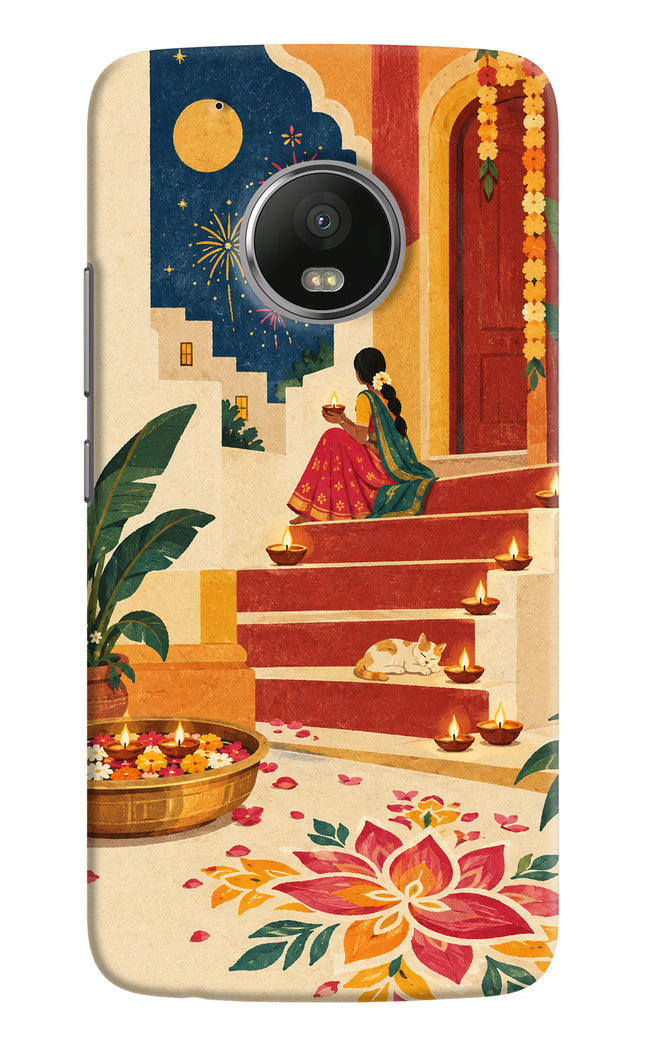 Diwali Rangoli Moto G5 plus Hard Case Back Cover by Casekaro
