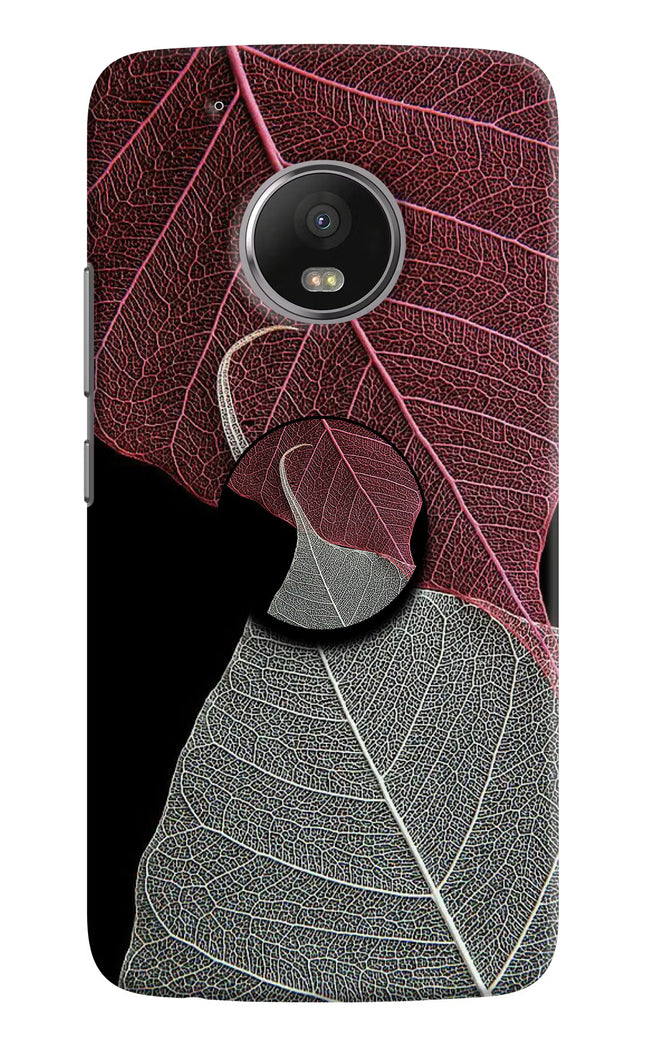 Leaf Pattern Moto G5 plus Pop Case by Casekaro