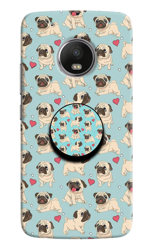 Pug Dog Moto G5 plus Pop Case by Casekaro