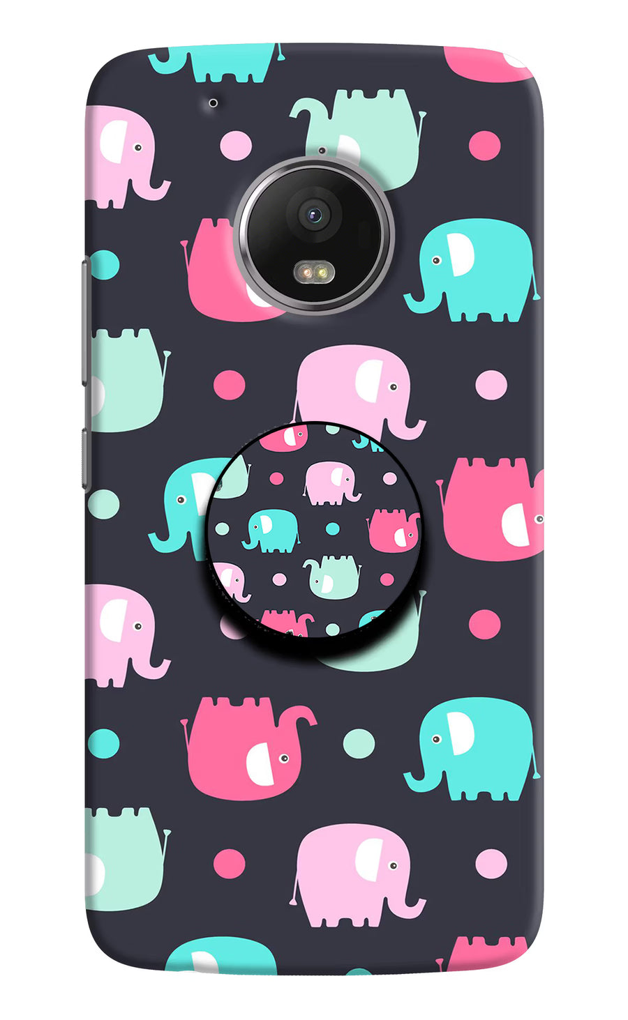 Baby Elephants Moto G5 plus Pop Case, Hard case