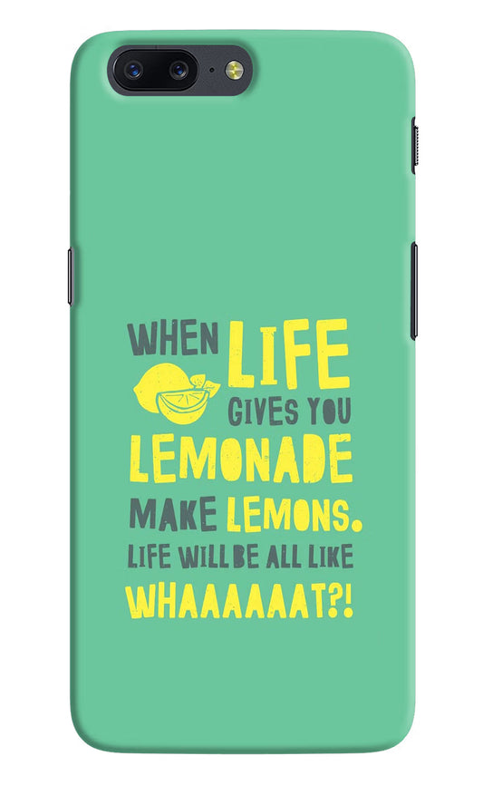 Quote Oneplus 5 Hard Case Back Cover by Casekaro