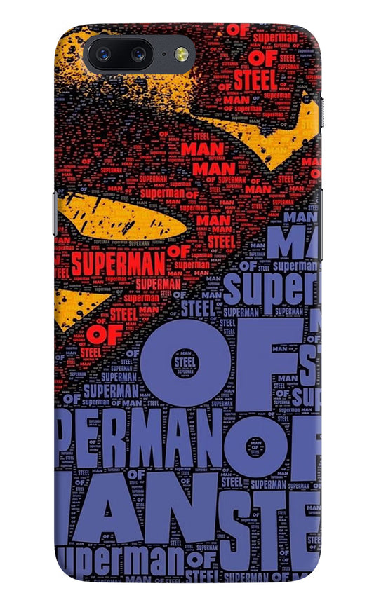 Superman Oneplus 5 Hard Case Back Cover by Casekaro