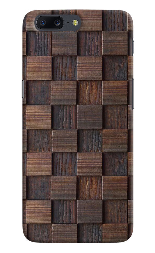 Wooden Cube Design Oneplus 5 Hard Case Back Cover by Casekaro