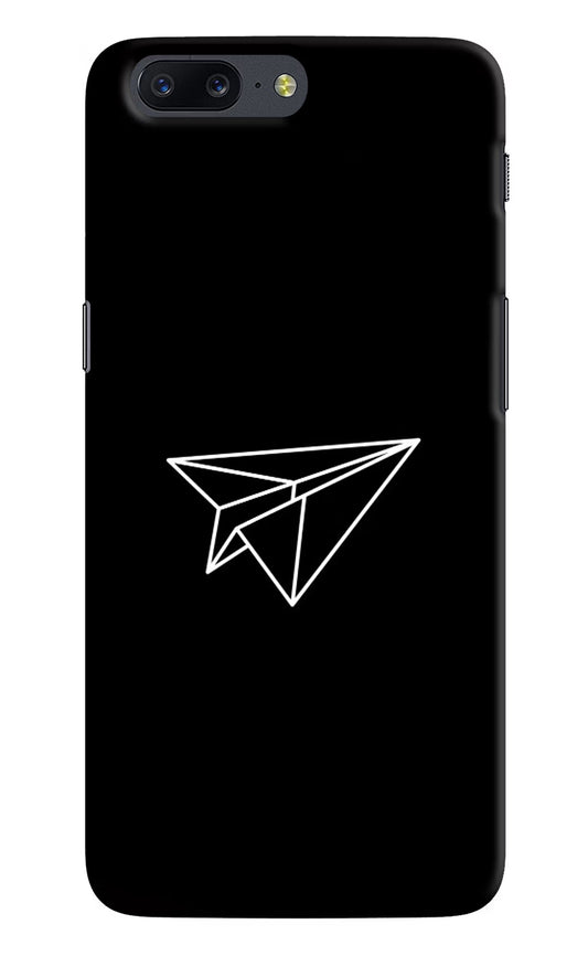 Paper Plane White Oneplus 5 Hard Case Back Cover by Casekaro