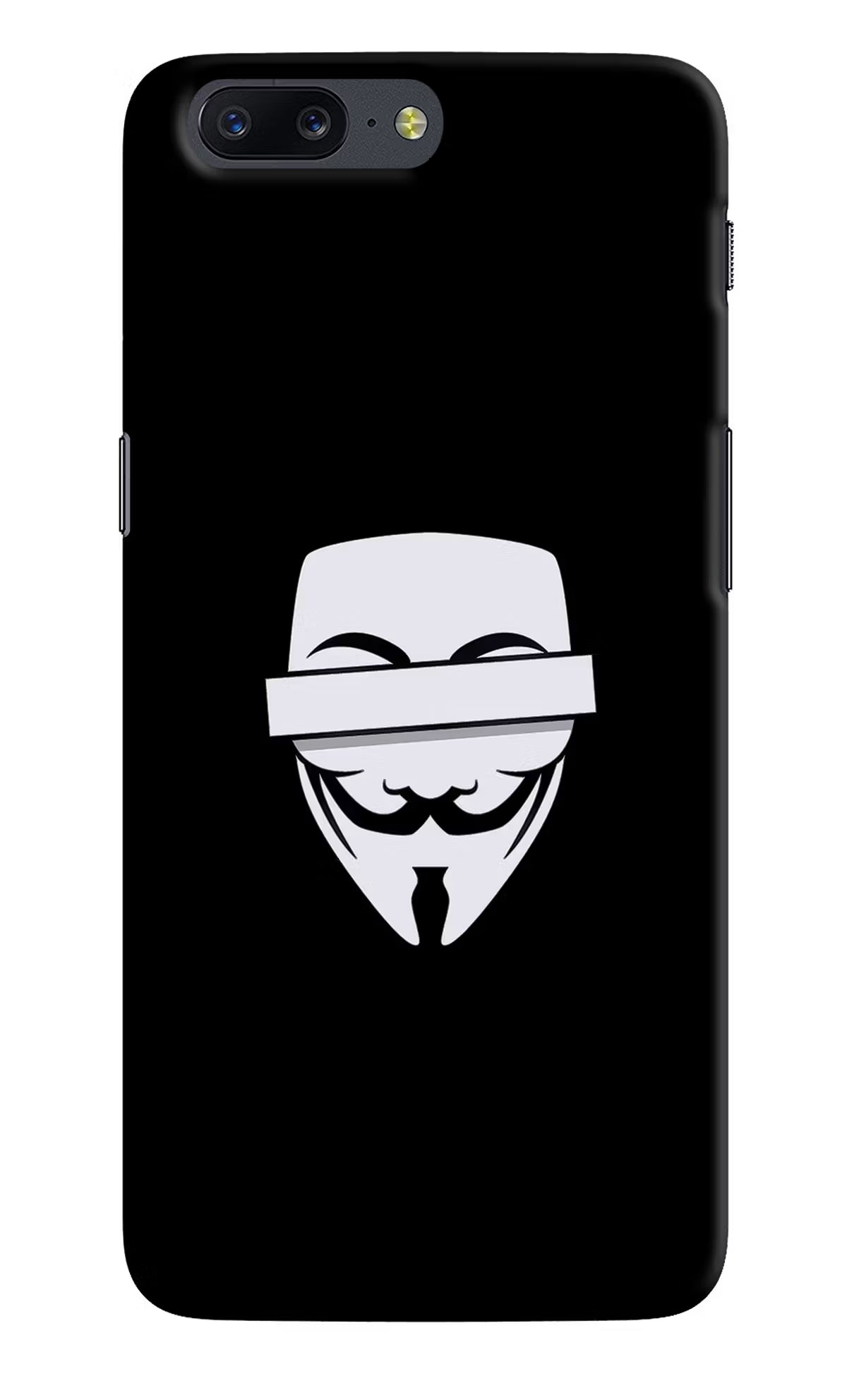 Anonymous Face Oneplus 5 Hard Case Back Cover by Casekaro