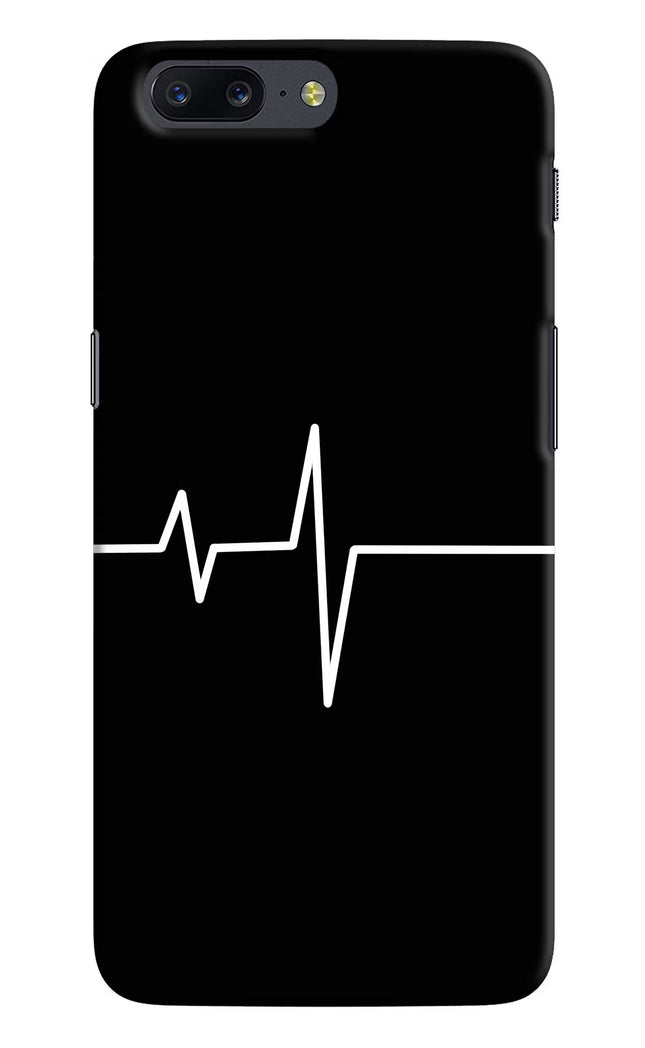 Heart Beats Oneplus 5 Hard Case Back Cover by Casekaro