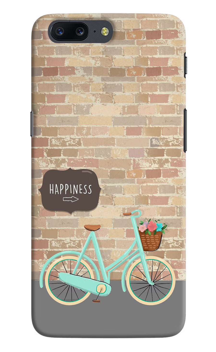Happiness Artwork Oneplus 5 Back Cover, Hard case
