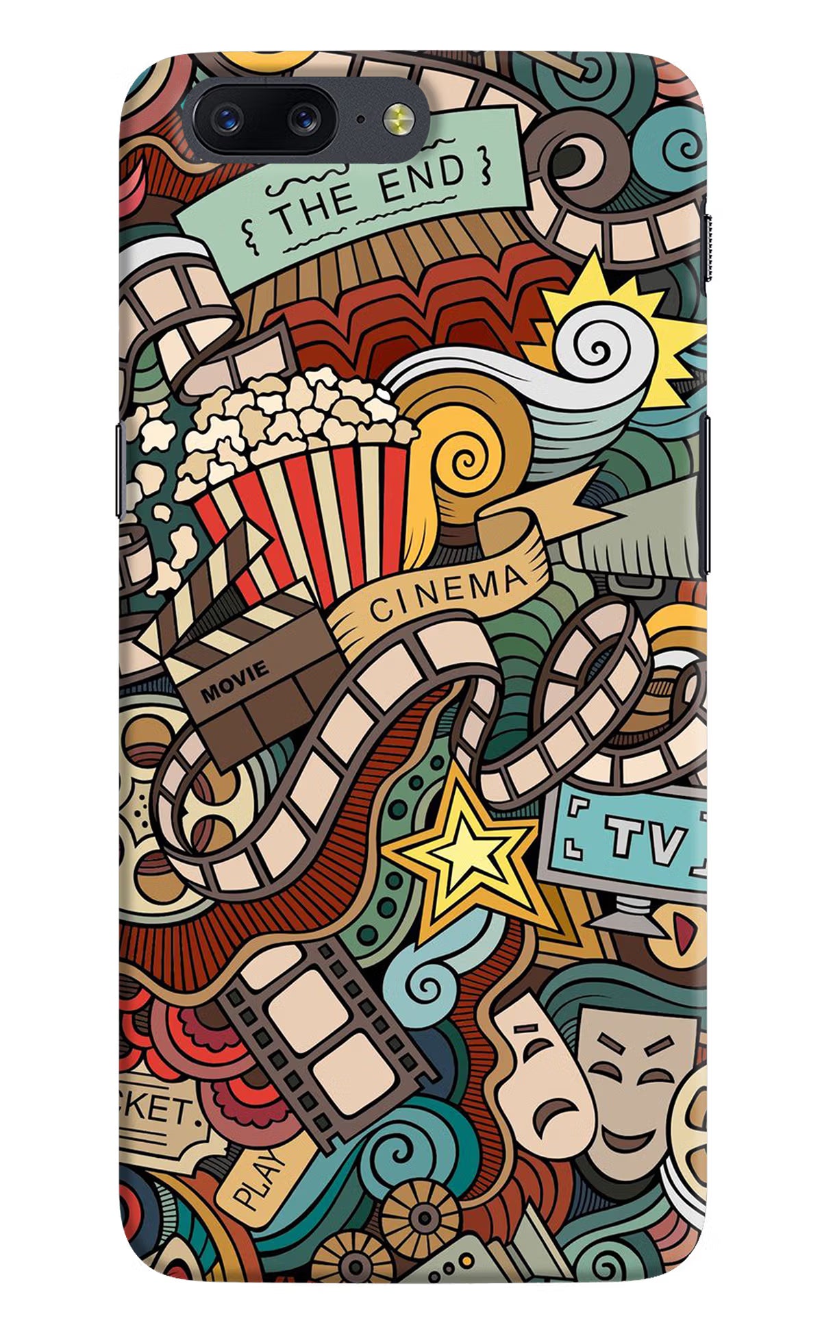 Cinema Abstract Oneplus 5 Hard Case Back Cover by Casekaro