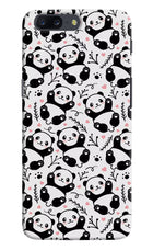 Cute Panda Oneplus 5 Hard Case Back Cover by Casekaro