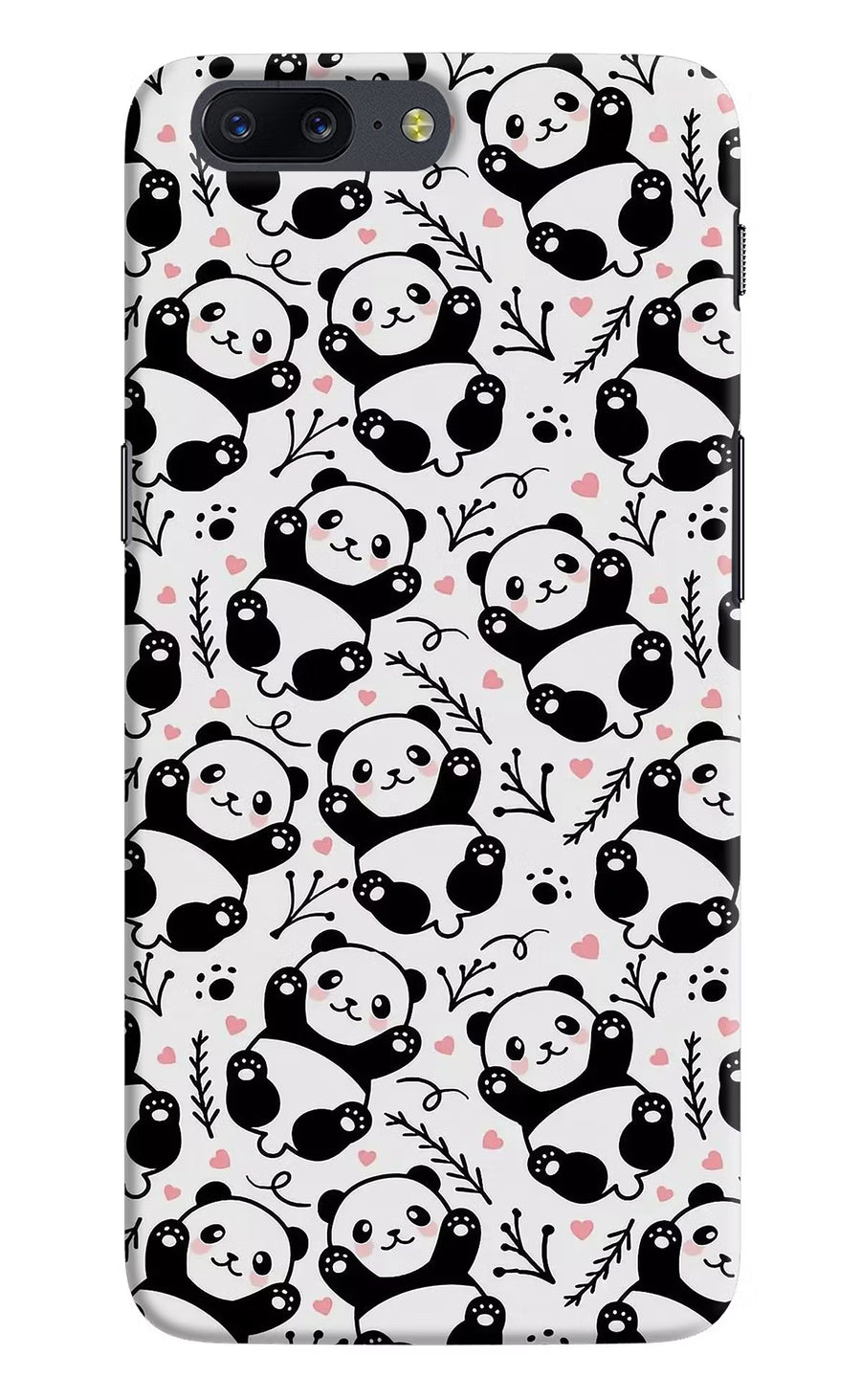 Cute Panda Oneplus 5 Back Cover, Hard case