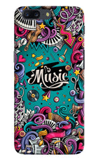 Music Graffiti Oneplus 5 Hard Case Back Cover by Casekaro