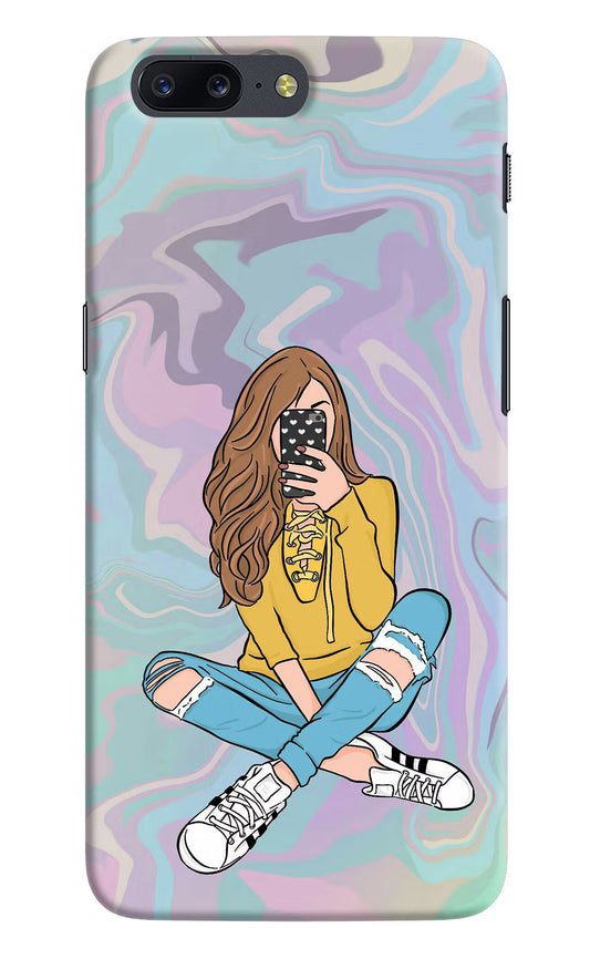 Selfie Girl Oneplus 5 Hard Case Back Cover by Casekaro