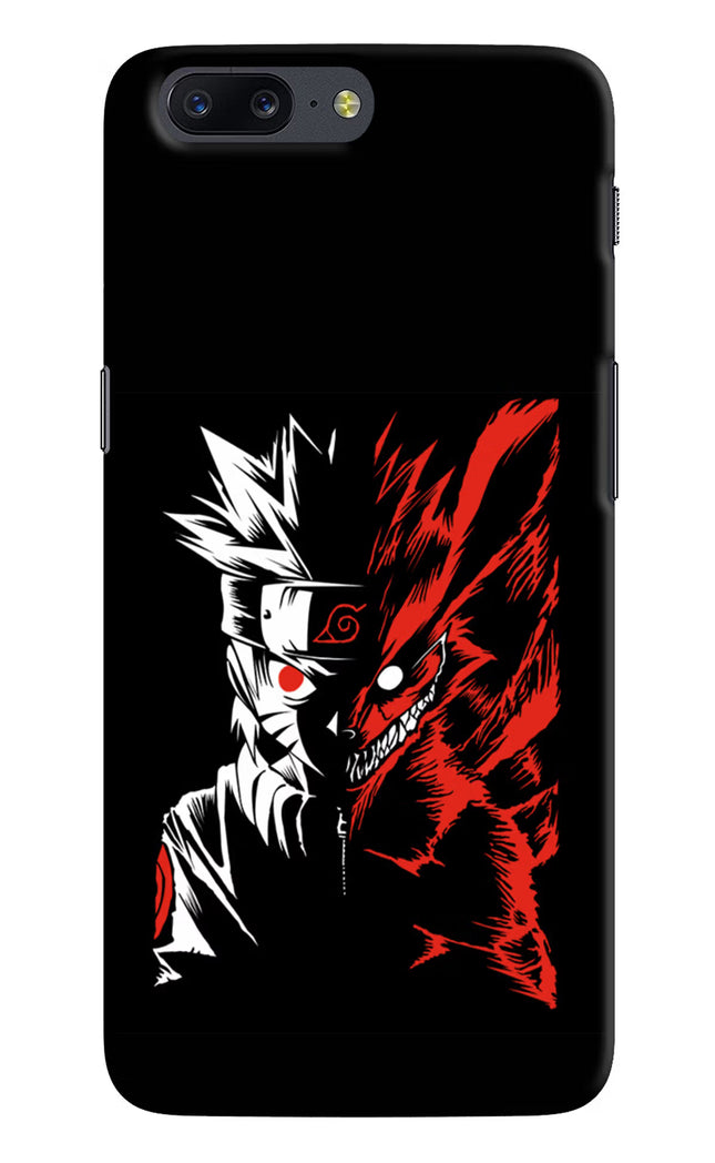 Naruto Two Face Oneplus 5 Hard Case Back Cover by Casekaro