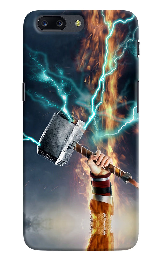 Thor Hammer Mjolnir Oneplus 5 Hard Case Back Cover by Casekaro