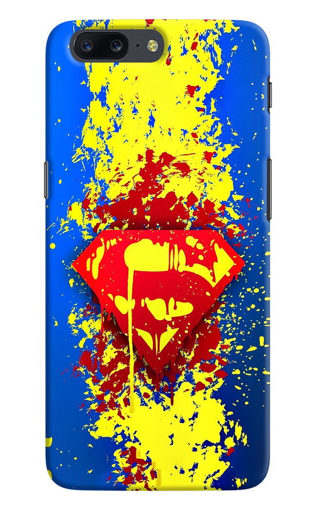 Superman logo Oneplus 5 Hard Case Back Cover by Casekaro