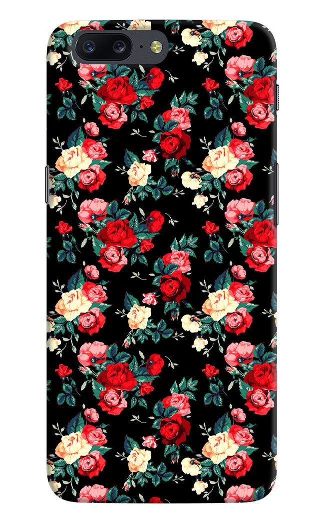 Rose Pattern Oneplus 5 Hard Case Back Cover by Casekaro