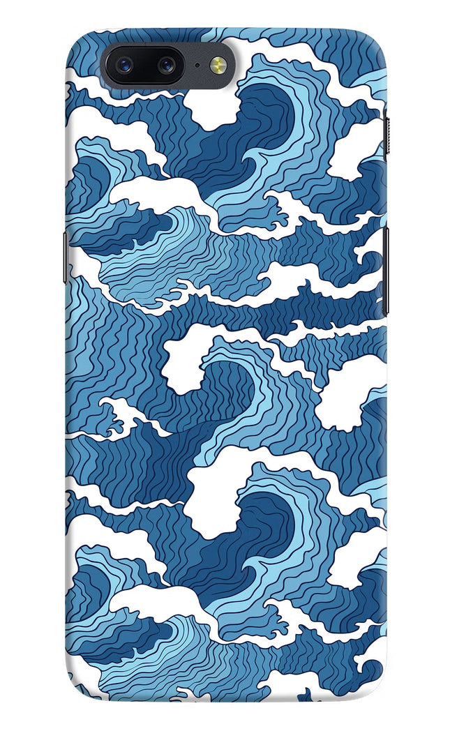 Blue Waves Oneplus 5 Hard Case Back Cover by Casekaro