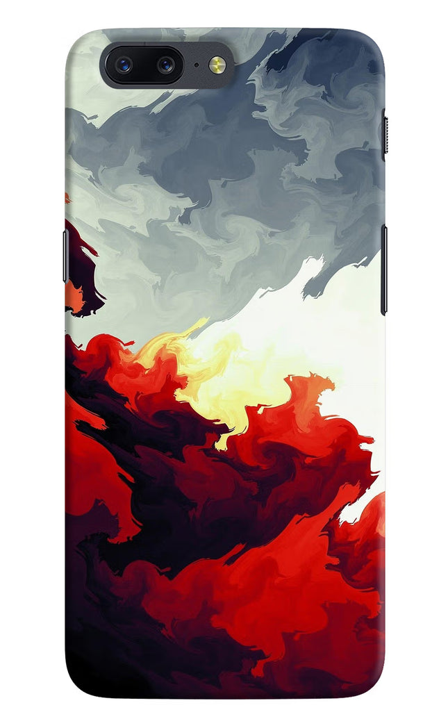 Fire Cloud Oneplus 5 Hard Case Back Cover by Casekaro
