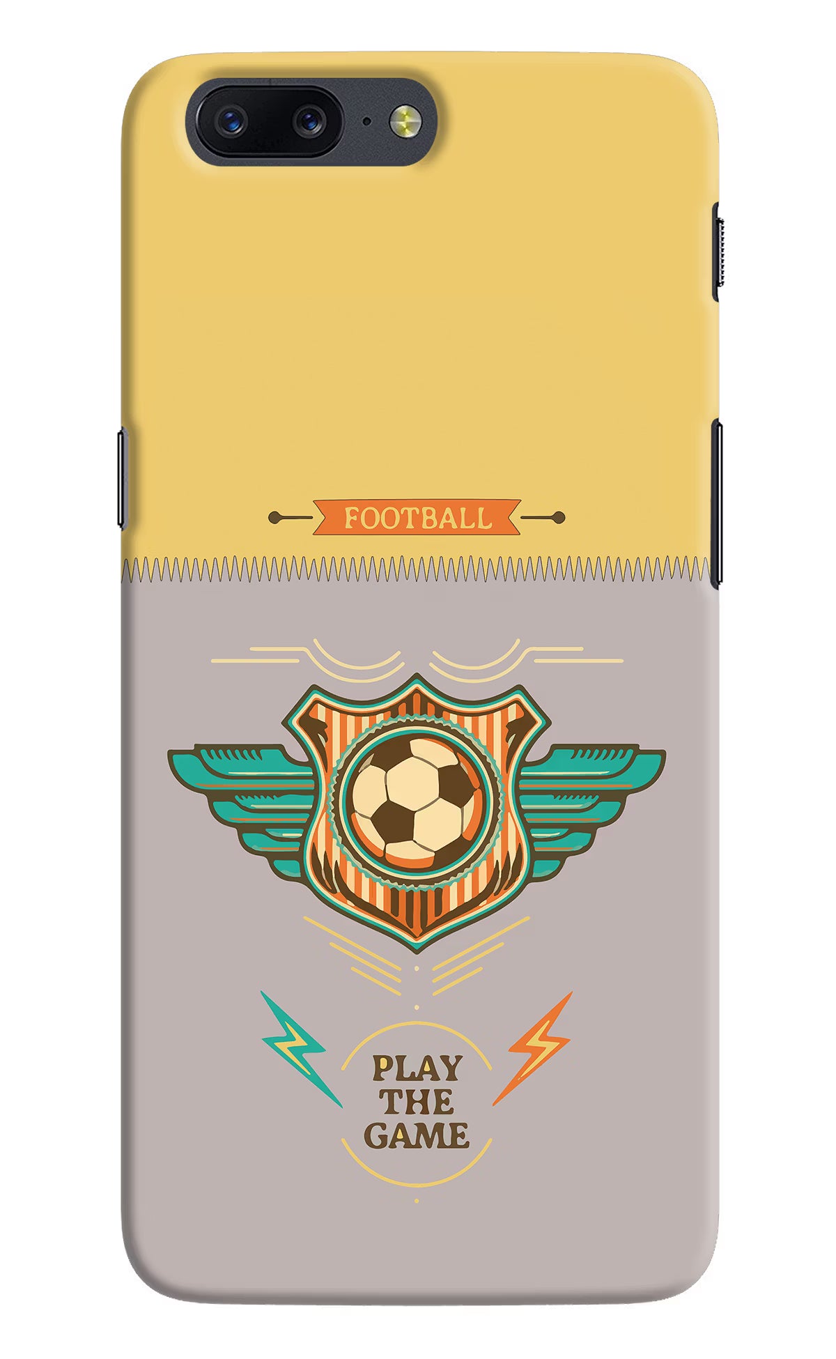 Football Oneplus 5 Hard Case Back Cover by Casekaro