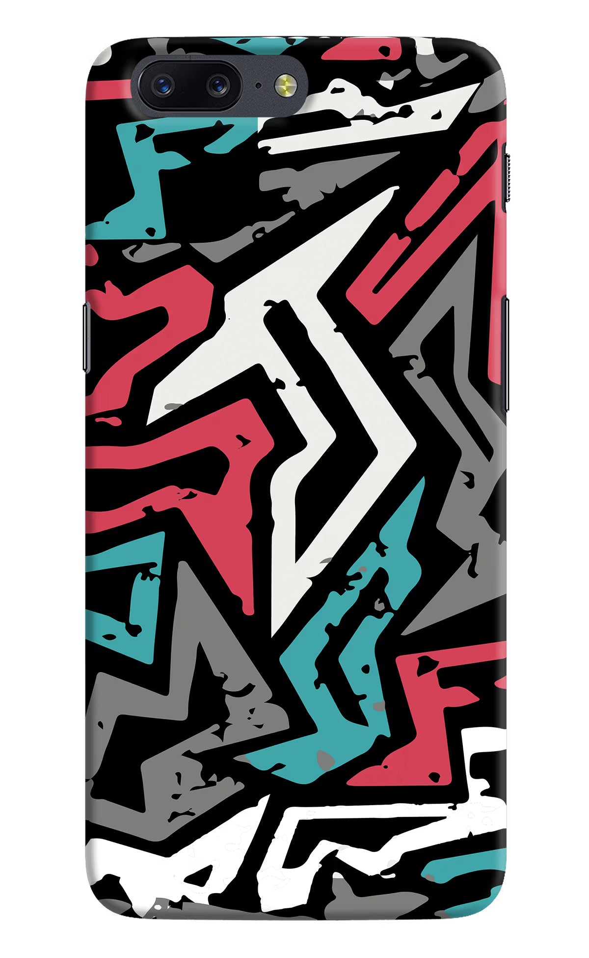 Geometric Graffiti Oneplus 5 Hard Case Back Cover by Casekaro