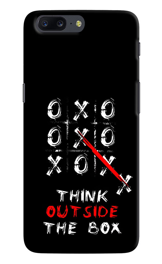 Think out of the BOX Oneplus 5 Hard Case Back Cover by Casekaro