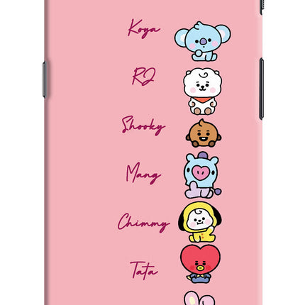 BTS names Oneplus 5 Hard Case Back Cover by Casekaro