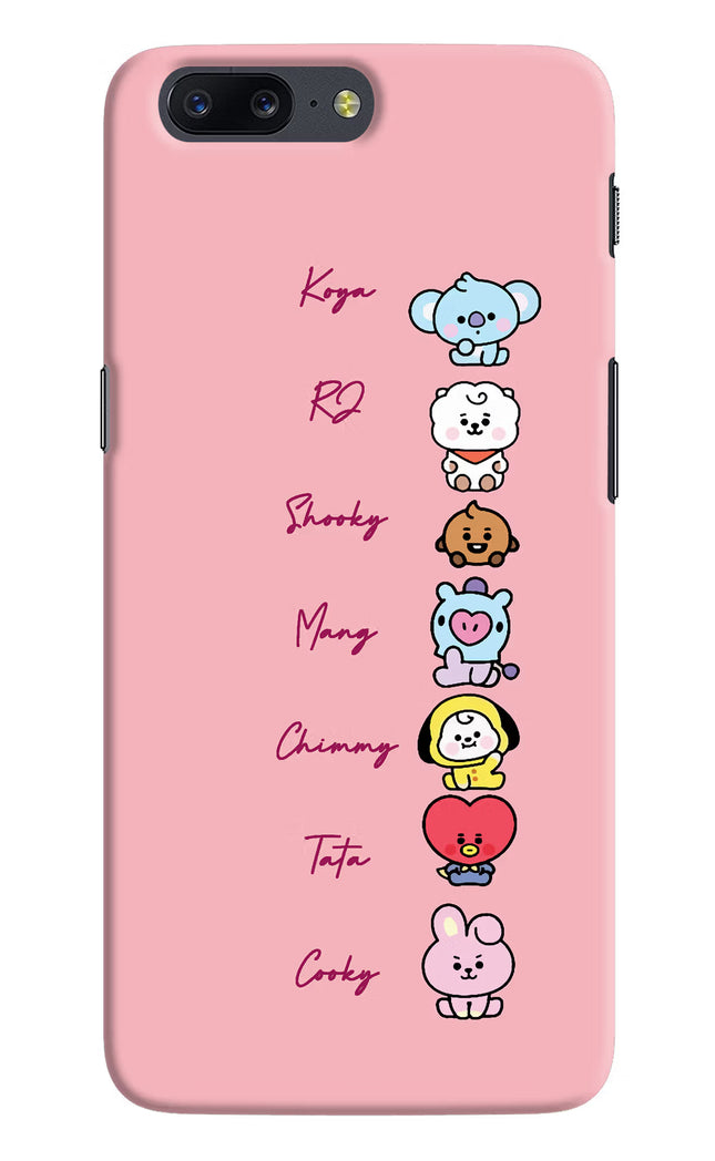 BTS names Oneplus 5 Hard Case Back Cover by Casekaro