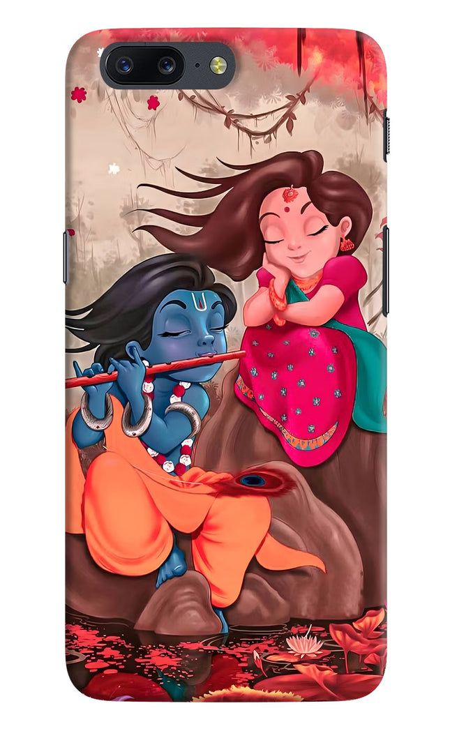 Radhe Krishna Oneplus 5 Hard Case Back Cover by Casekaro
