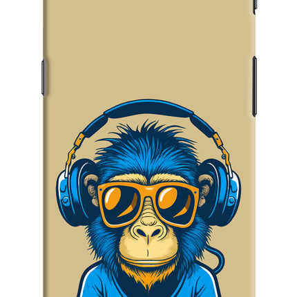 Monkey Headphone Oneplus 5 Hard Case Back Cover by Casekaro