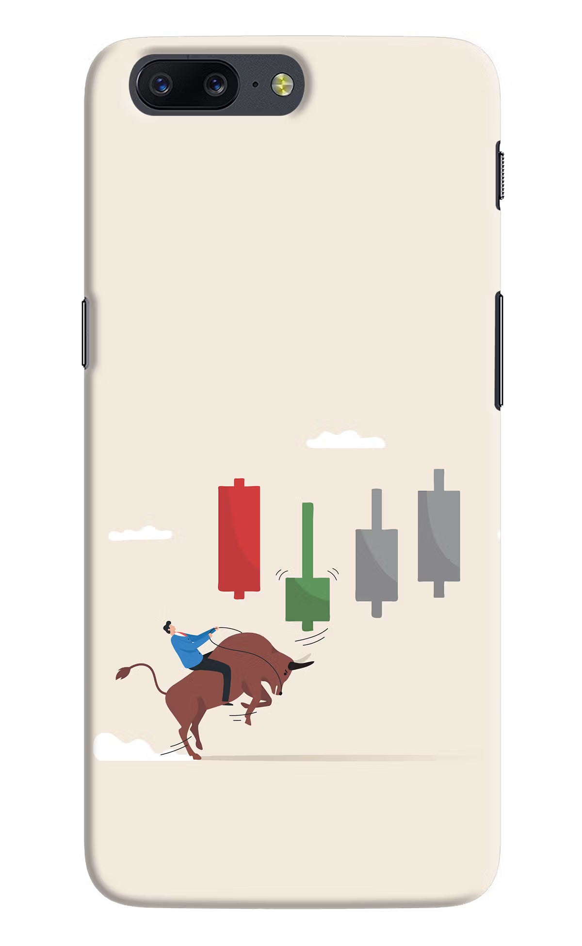 Bull Trading Momentum Oneplus 5 Hard Case Back Cover by Casekaro