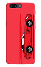 Red Velocity Oneplus 5 Hard Case Back Cover by Casekaro