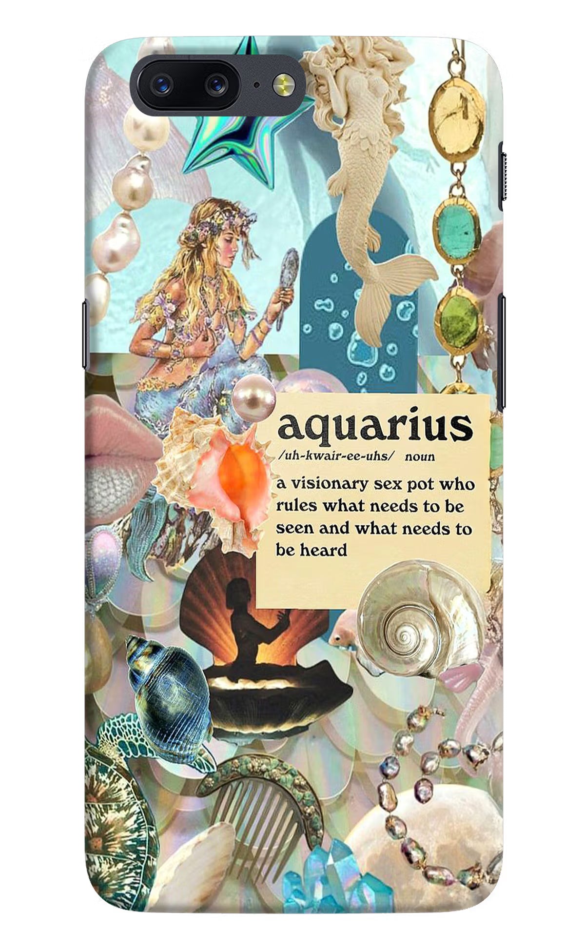 Aquarius Zodiac Oneplus 5 Hard Case Back Cover by Casekaro
