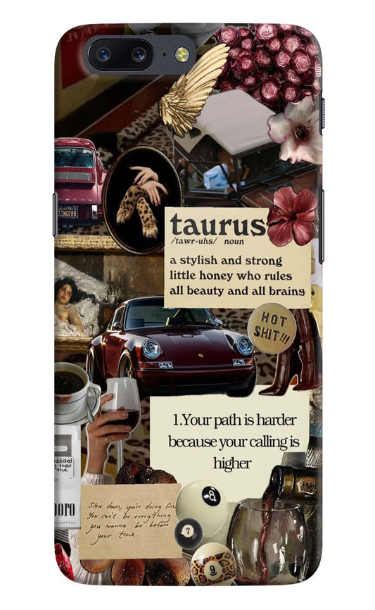 Taurus Zodiac Oneplus 5 Hard Case Back Cover by Casekaro