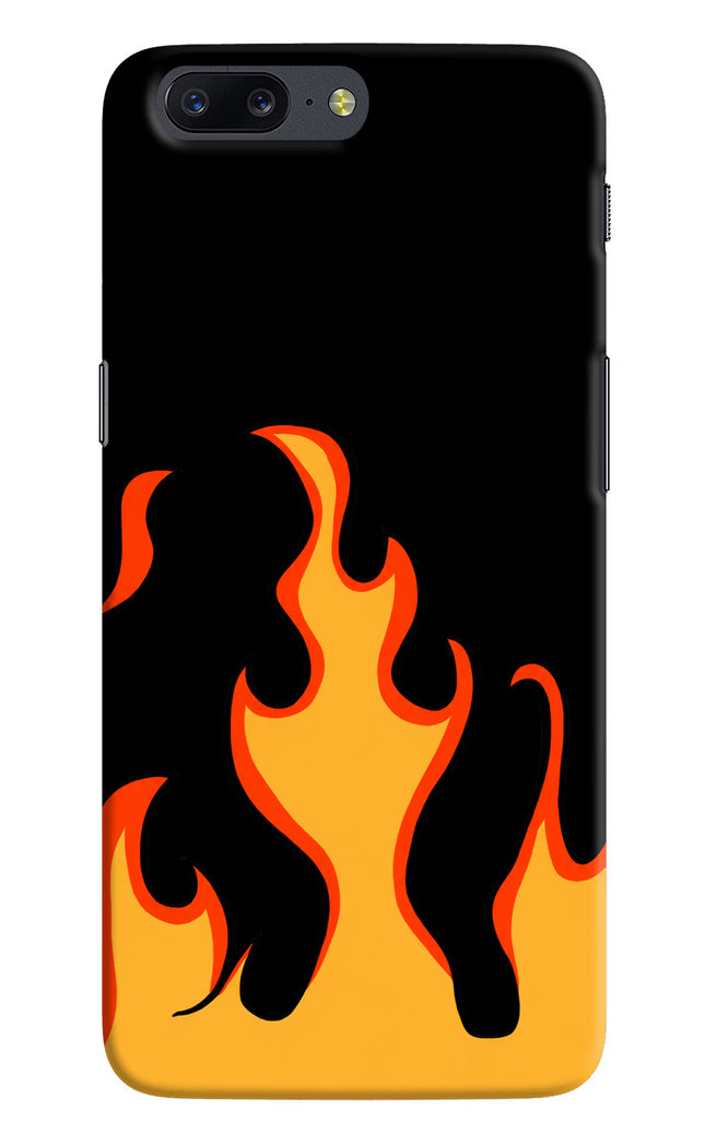 Fired Up – Black Oneplus 5 Hard Case Back Cover by Casekaro