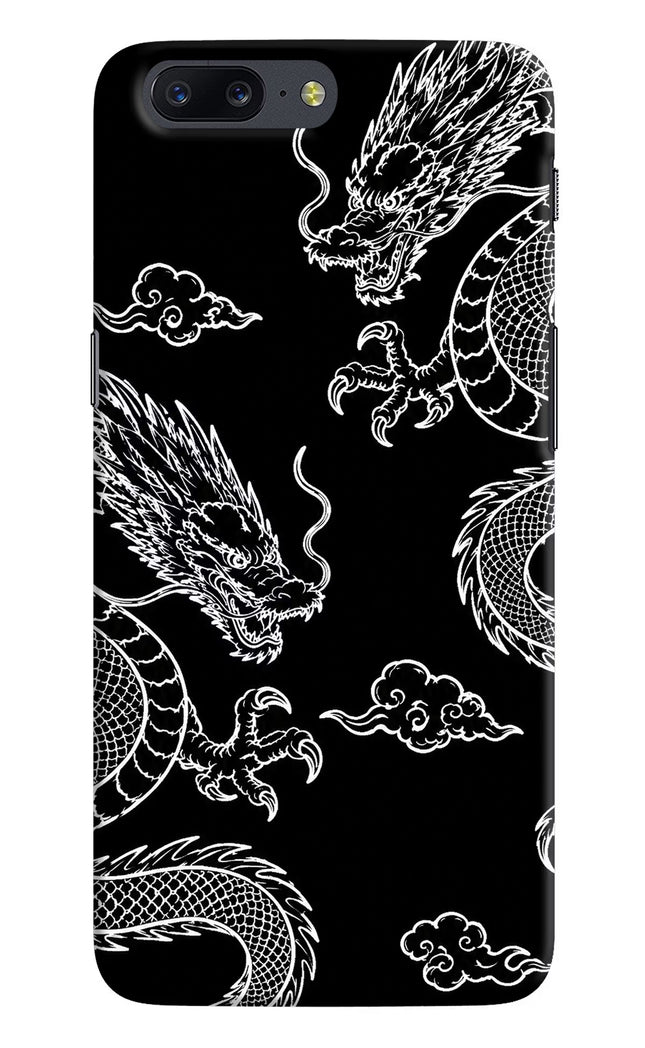 Twin Dragons Oneplus 5 Hard Case Back Cover by Casekaro