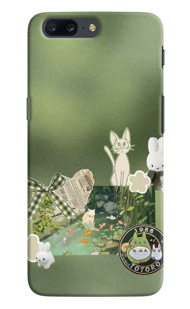 Aesthetic anime Oneplus 5 Hard Case Back Cover by Casekaro