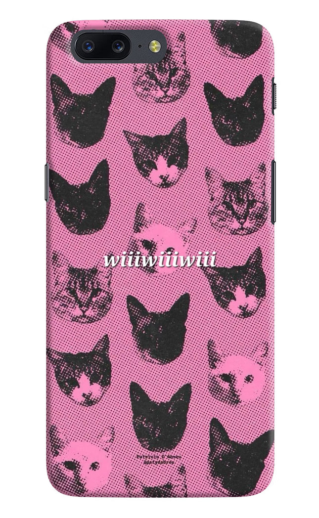 Pink Cats Oneplus 5 Hard Case Back Cover by Casekaro