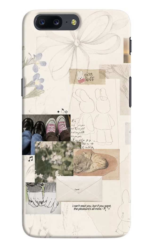 Soft Aesthetic Oneplus 5 Hard Case Back Cover by Casekaro