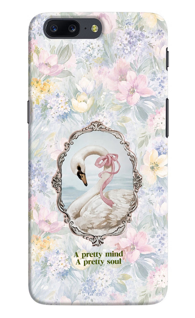 Pretty Mind Pretty Soul Oneplus 5 Hard Case Back Cover by Casekaro