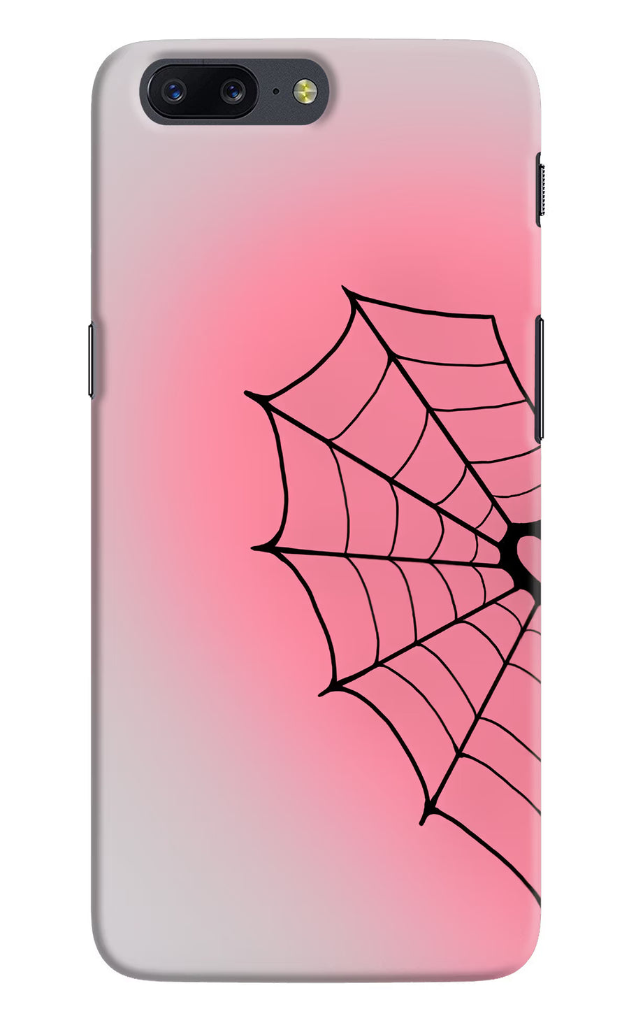 Pink Web Oneplus 5 Back Cover, Hard case