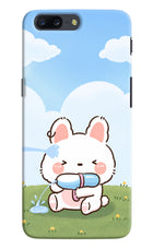 Bunny Treat Oneplus 5 Hard Case Back Cover by Casekaro