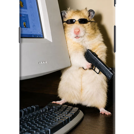 Hacker Hamster Oneplus 5 Hard Case Back Cover by Casekaro
