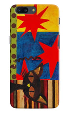 Pop Cat Oneplus 5 Hard Case Back Cover by Casekaro