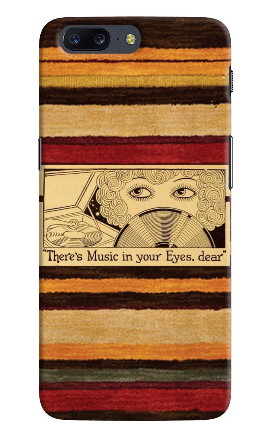 Vinyl Stripes Oneplus 5 Back Cover, Hard case