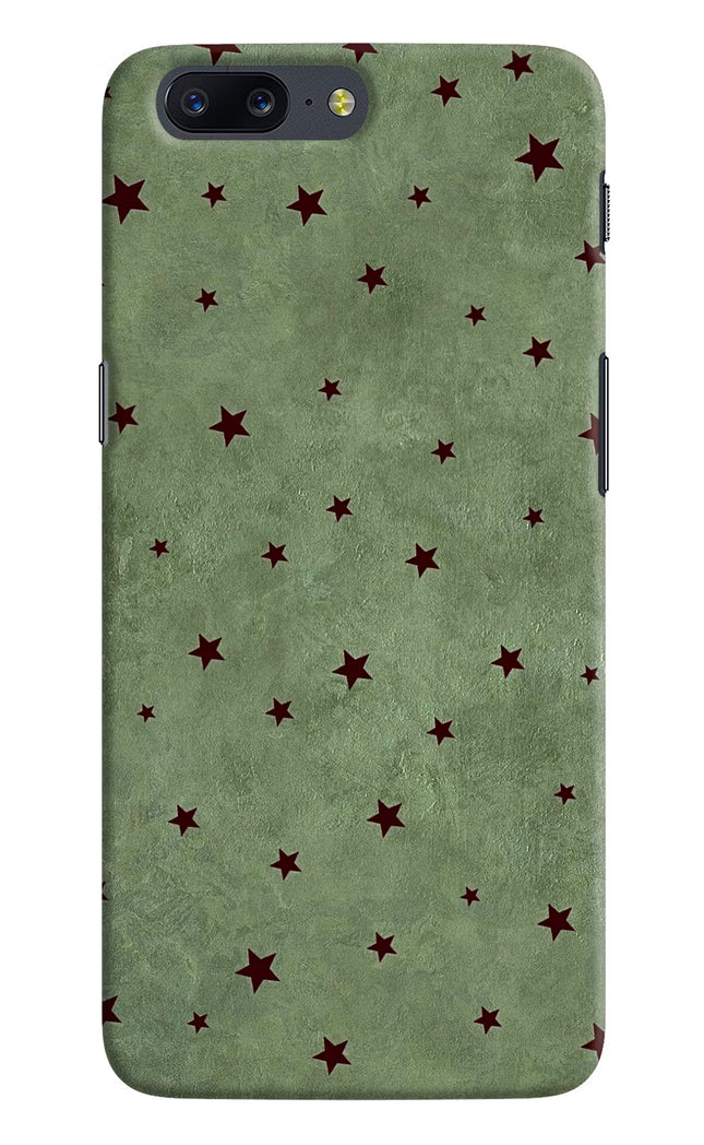 Green Stars Oneplus 5 Hard Case Back Cover by Casekaro